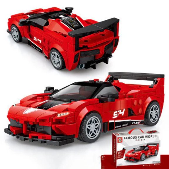Sports Car Series Assembling Building Blocks Boy Small Particles Assembling Toy Gift