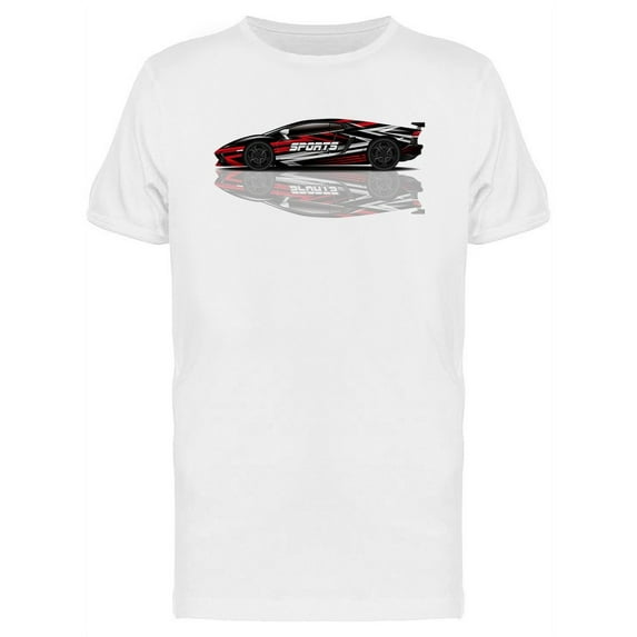 Sports Car Wrapping Design T-Shirt Men -Image by Shutterstock, Male Small
