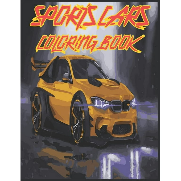 Race car coloring books for kids ages 4-8: luxury cars coloring book for  kids and adults (Paperback)