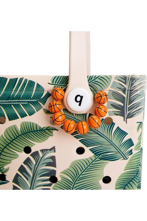 Sports Charms for Bogg Bag, Wooden Beads for Bogg Bag Accessories, Charms for Simply Southern Totes and Beach Tote Bag, Funny Handbag Decoration