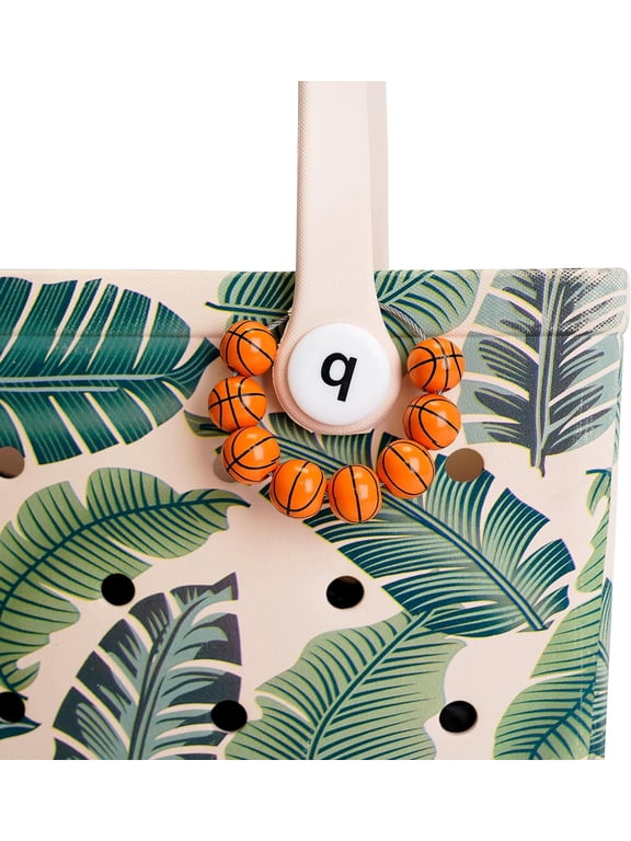 Sports Charms for Bogg Bag, Wooden Beads for Bogg Bag Accessories, Charms for Simply Southern Totes and Beach Tote Bag, Funny Handbag Decoration