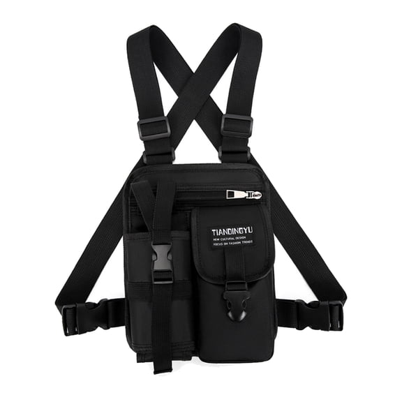 Sports Chest Bag Men Water Resistant Lightweight Front Running Vest Bag with Water Bottle Holder For Workouts,Cycling