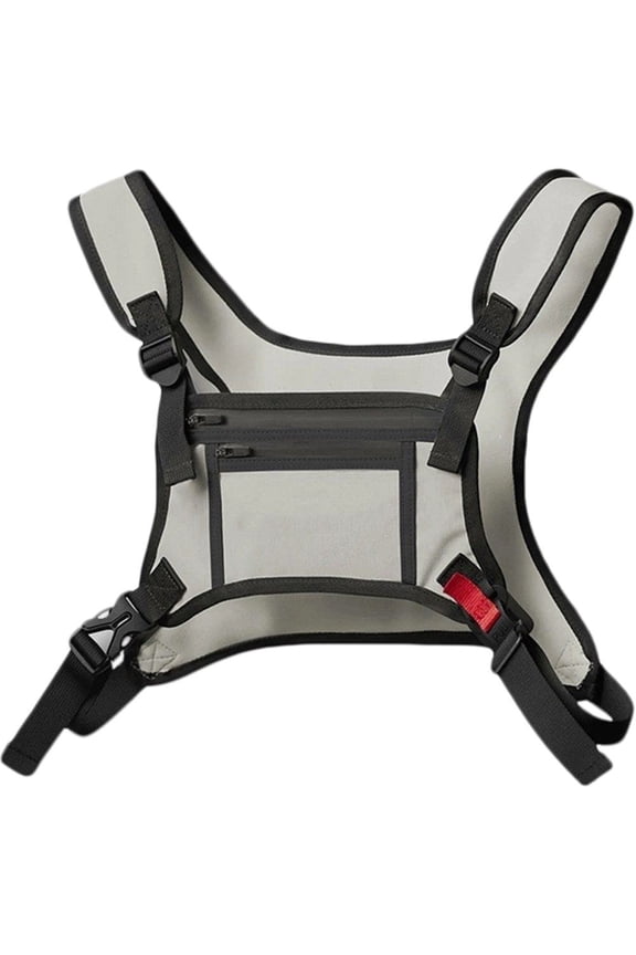 Sports Chest Bag for Men, Water Resistant Chest Pack, Running Pack with Cell Phone Holder and Extra Storage