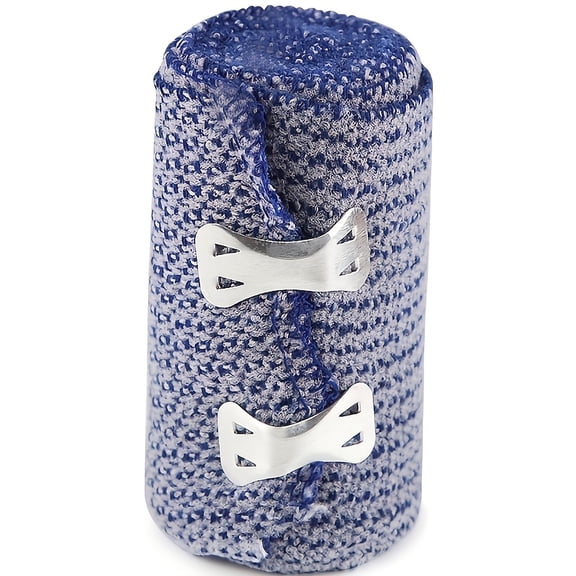 Sports Cold Compression Wrap  Stretchable Reusable Ice Pack Bandage for Wrists, Knees, Ankles, Elbows, Blue, 1pc