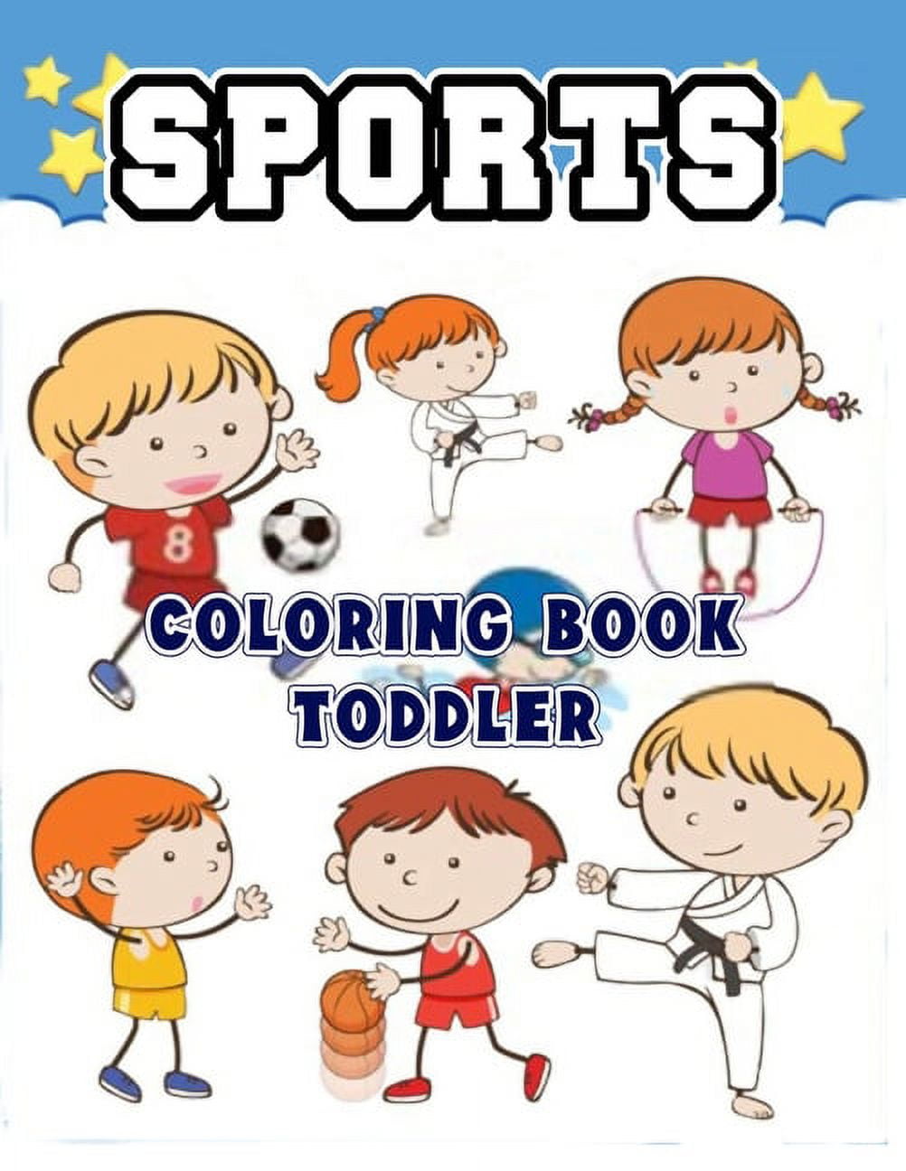 Sports Coloring Books For Kids Ages 8-12: Includes Basketball, Football,  Basebal