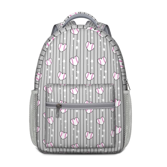 Sports Competition Print Backpack for Teens - Waterproof & Lightweight Student Backpack - Breathable Shoulder Straps for Baseball, Soccer, Football