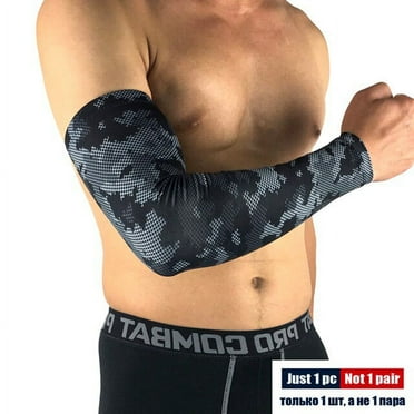 Sports Compression Arm Sleeves UV Protection Tattoo Sleeve Elbow Brace for Arthritis Lymphedema Basketball Cycling Golf