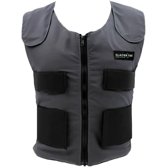 Glacier Tek Cool Vest Personal Cooling, 59 Degrees for 2.5 hours 8 Cool Packs, recharge in 30 minutes