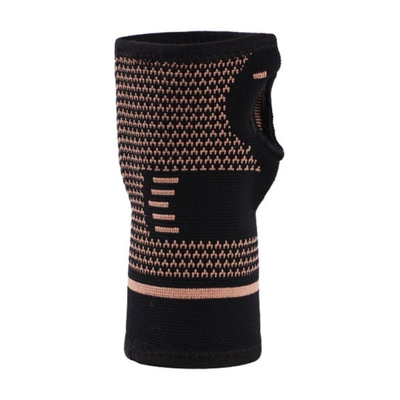 Sports Copper Fiber Knitted Wrist Sprain Prevention Gear for Sports Versatile Outdoor Wearable Support for Recovery and Activity