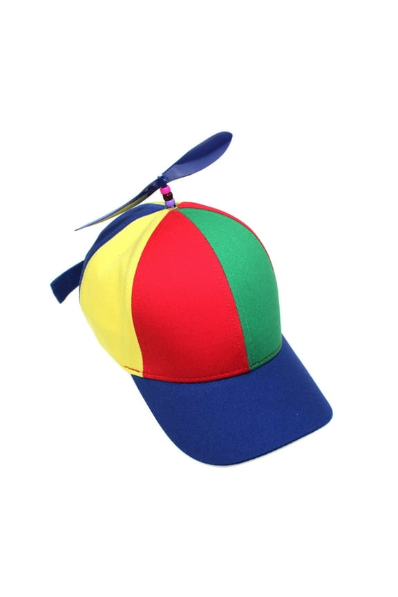 Sports Cotton Baseball Hat, Propeller Hats, Funny Party Hats, Novelty Spinning Helicopter Hat Detachable Propeller Hat Party Gift, for Festival, Party or Parade, Multi-color