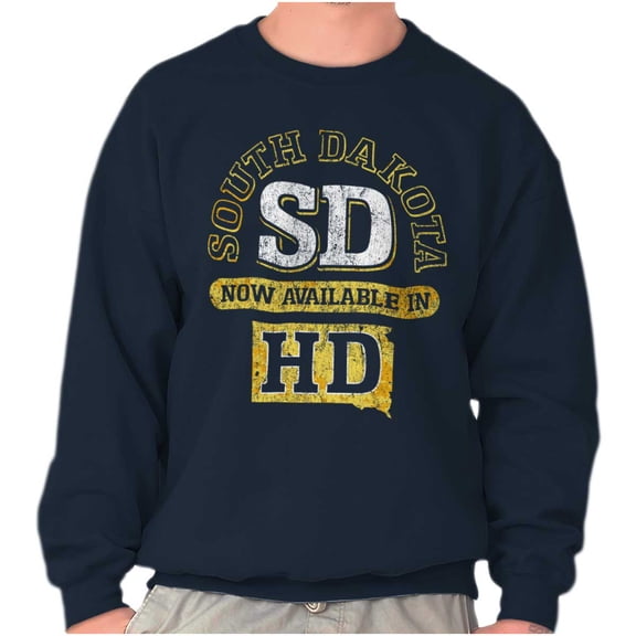 South Dakota Available in HD Funny Sweatshirt for Men or Women Brisco Brands M