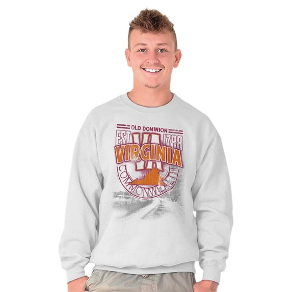 Sports Crewneck Sweat Shirts Sweatshirts Virginia Old Dominion Commonwealth Team VA