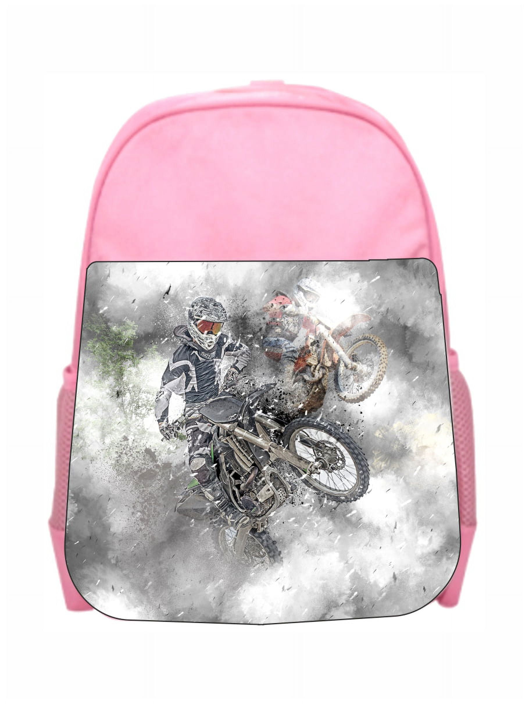 Personalised Pencil Case Boys Motocross Childrens Dirt Bike School Bag Kids