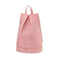 thumbnail image 1 of Sports Drawstring Backpack, String Swim Gym Bag with Shoes Compartment and Wet Proof Pocket for Women & Men (Pink), 1 of 7