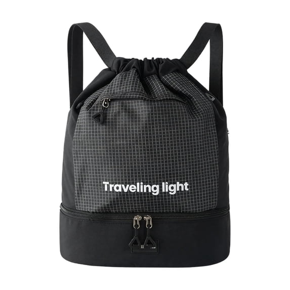 Sports Drawstring Backpack ,Travel Bag,Lightweight Gym Bag Water-Resistant Pocket | Breathable String Bag for Soccer, Running, Workout