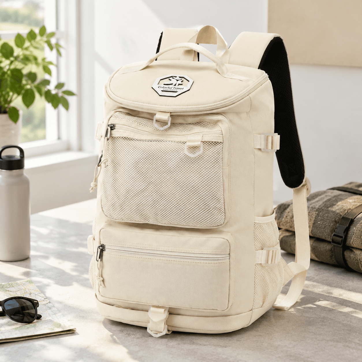 Sports Duffel Backpack, B-sea Salt White, 13.50 x 10.98 x 4.65 Inches ...