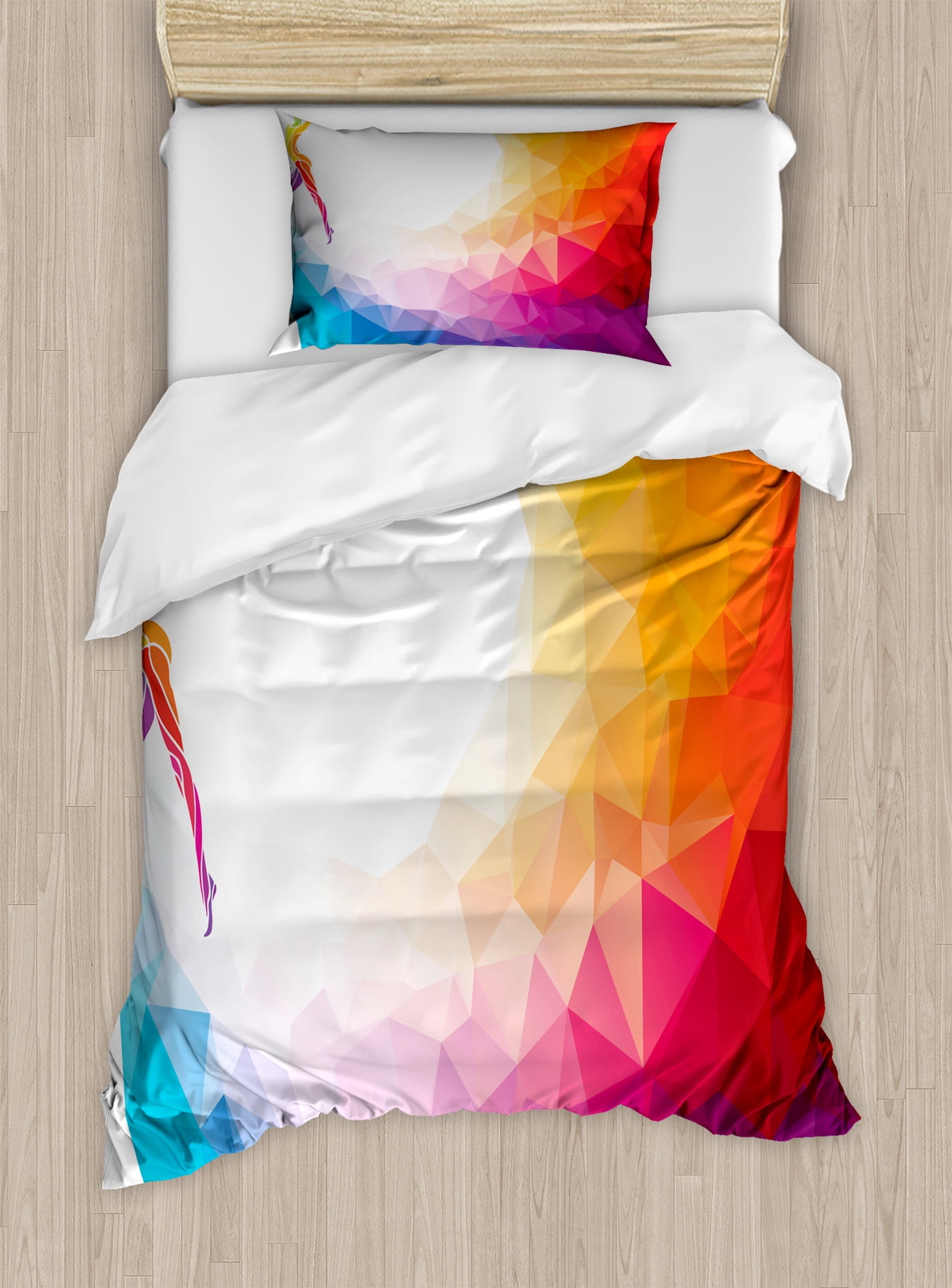 Pattern Print Gymnastics Duvet Cover Bedding Set main image 1