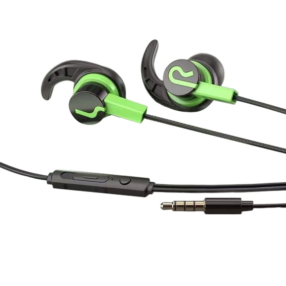 Sports Earphones With Microphone Clear Sound Quality In Ear Design Sweatproof For Running Gym Workout