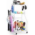 thumbnail image 1 of Sports Equipment Garage Organizer,Garage Ball Storage Rack with Wheels-Upgraded 3 Layers Sport Toy Organizer Rack Outdoor Basketball Racks for Balls with Holder and Hooks, 1 of 8