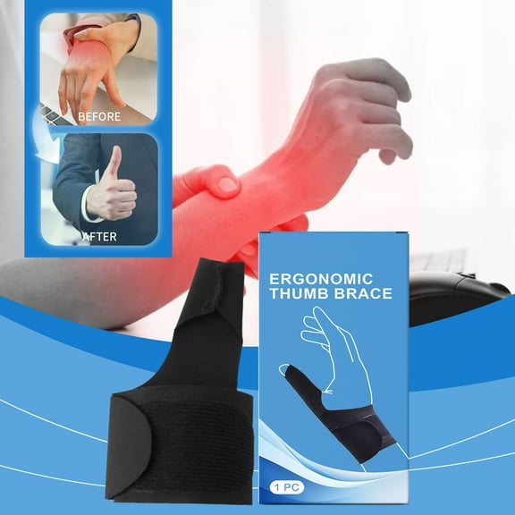 Sports Ergonomic Thumb Brace Soft Breathable Splint Orthosis for Tendonitis Snap Thumb Support for Men and Women and Comfort