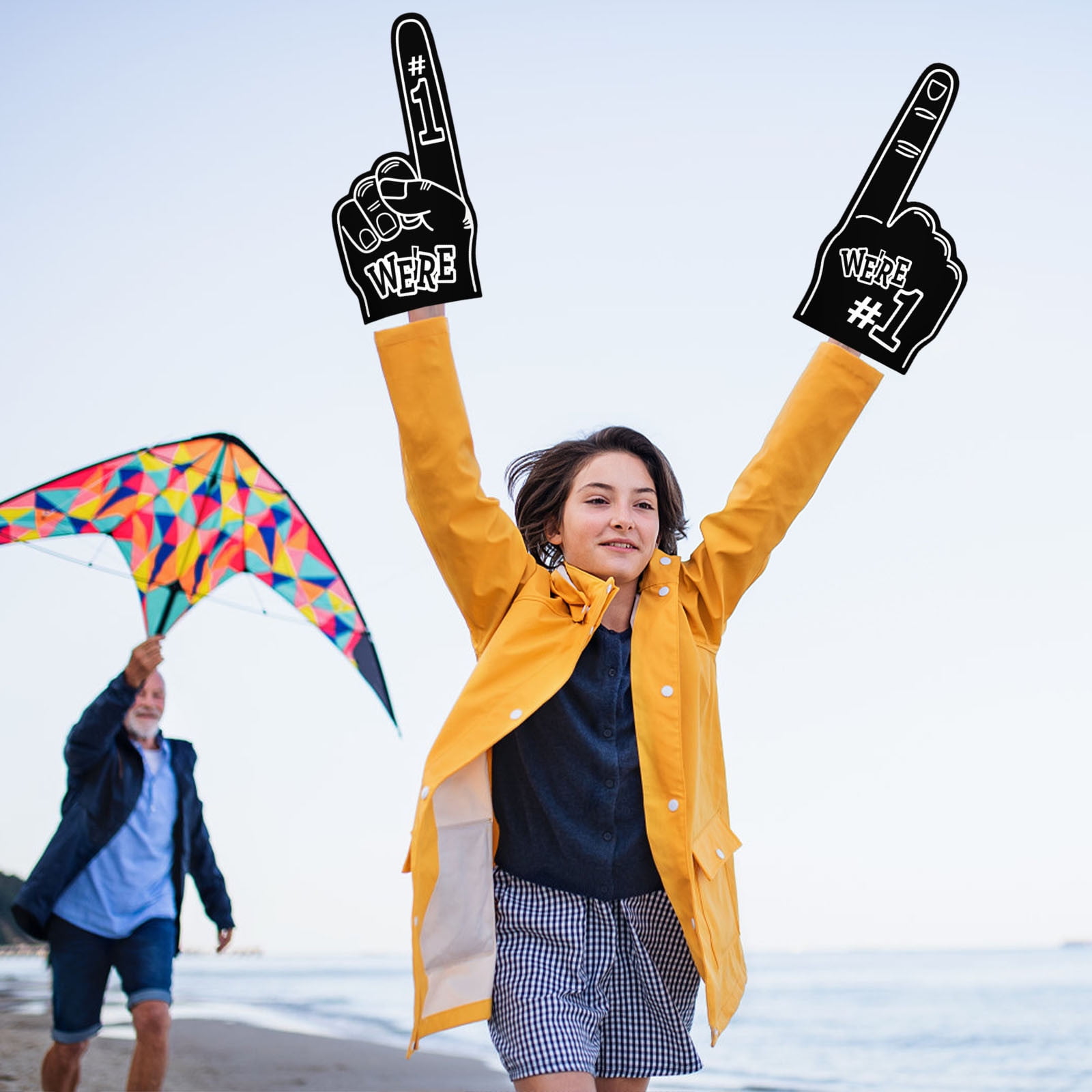 Sports Event Foam Hand Cheering Accessory - Comfortable EVA Foam Finger ...