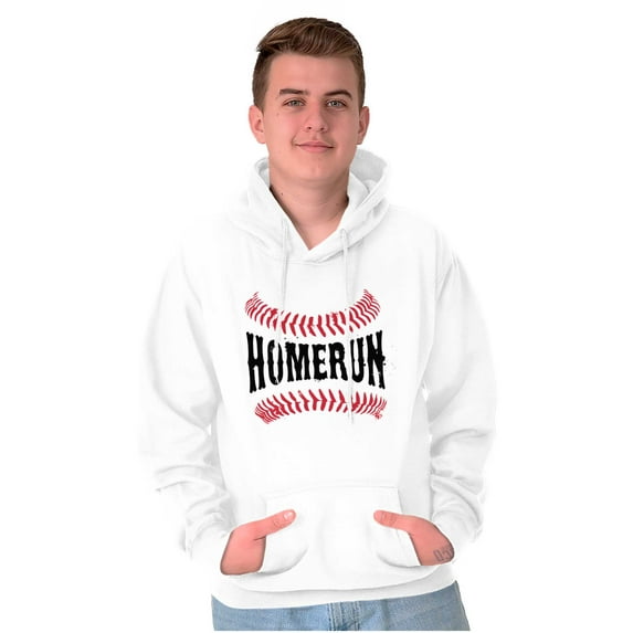 Sports Fan Baseball Stitches Homerun Hoodie Sweatshirt Women Men Brisco Brands S