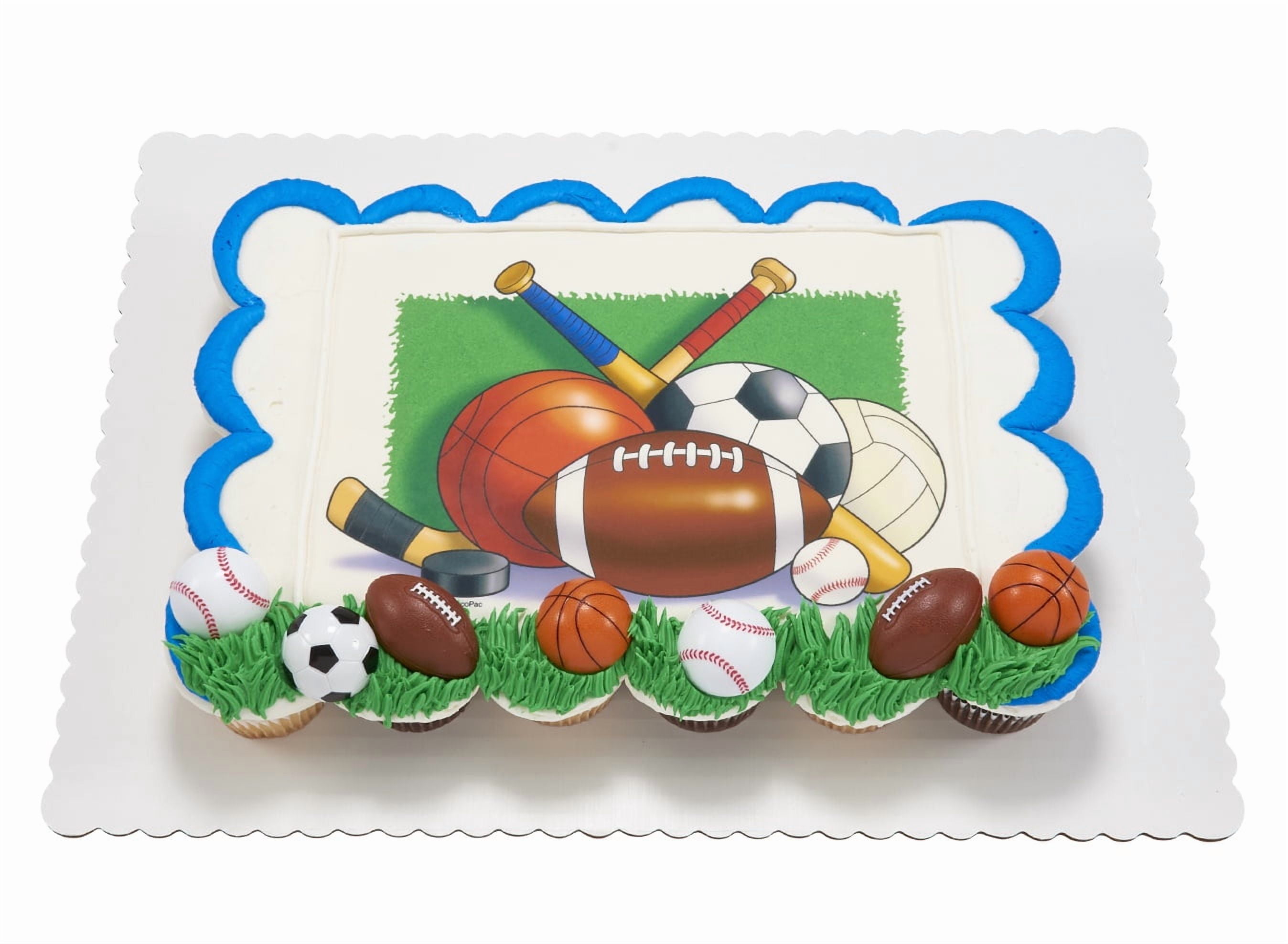 Sports Fan Cupcake Cake