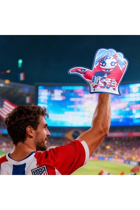 Sports Fan Foam Hand Mittens Clapping Gloves Lightweight EVA Material Classic Gesture for Stadium Games Watch Parties and Team Support Events - 8.6 x 11 Inches