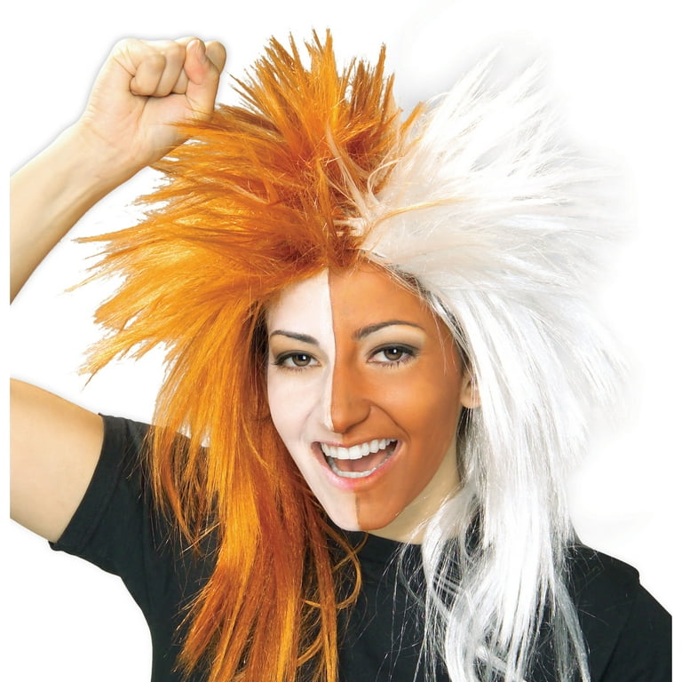 Orange and white wig hotsell