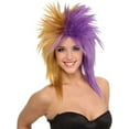 thumbnail image 1 of Sports Fanatix Wig Adult Costume Accessory Purple & Gold Sports Fanatic Wig LA Lakers, 1 of 1