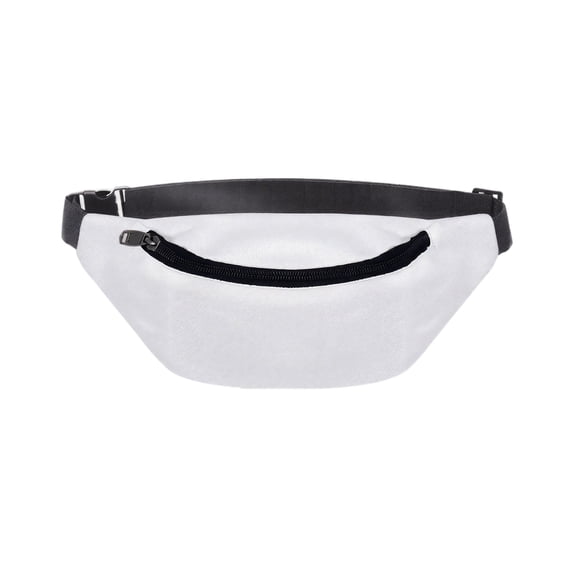 Sports Fanny Pack, Fanny Pack for Running, Waterproof Fanny Pack for Men, Running Fanny Pack Mens, Mens Fanny Pack Crossbody, 12X6 Inch Oxford Cloth Water Resistant White Waist