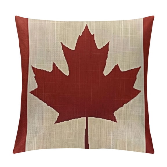 Sports Fans Bedroom Decorative Pillow Case Cushion Cover Protector Souvenir Country Flag Theme Pillowcase Square (Pattern Canada)