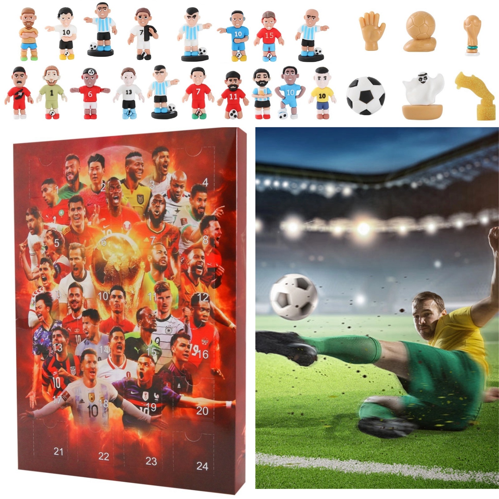 Sports Fans' Christmas Advent Calendar 2024 Football, 24pc of Fun