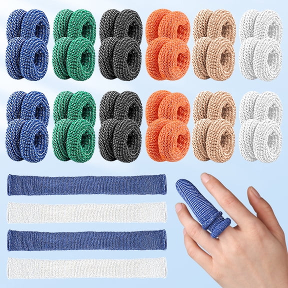 Sports Finger Protection Tubes, Rebound Breathable Bandage, 10Pcs9.5*1.18 in