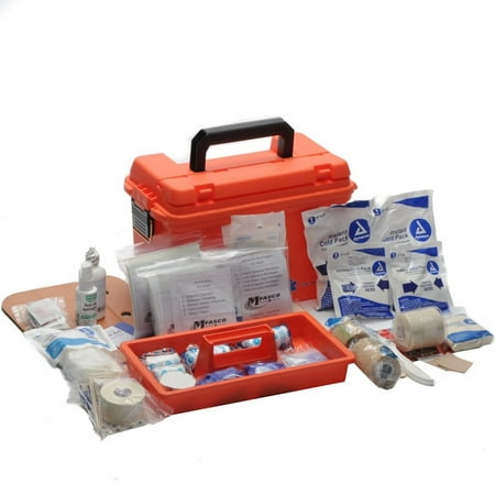Sports First Aid Kit In Large Orange Medical Case by MFASCO