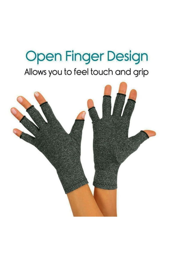 Sports Fitness Unibersal Men and Women Safety Arthritis Dedicated Protective Gloves Half Finger Cotton Spandex Compression