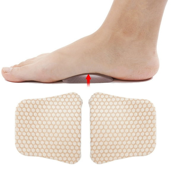 Sports Flat Arch Support Pad Soft Silicone Half Pad Massage Insoles Arch Cushions for Men Women Foot Care Reusable Inserts for Flat Feet Comfort