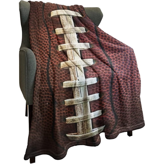 Sports Fleece Blanket American Football Fun Lightweight Fuzzy Cozy Soft Warm Throw for Man Boy Teen, Air Conditioning