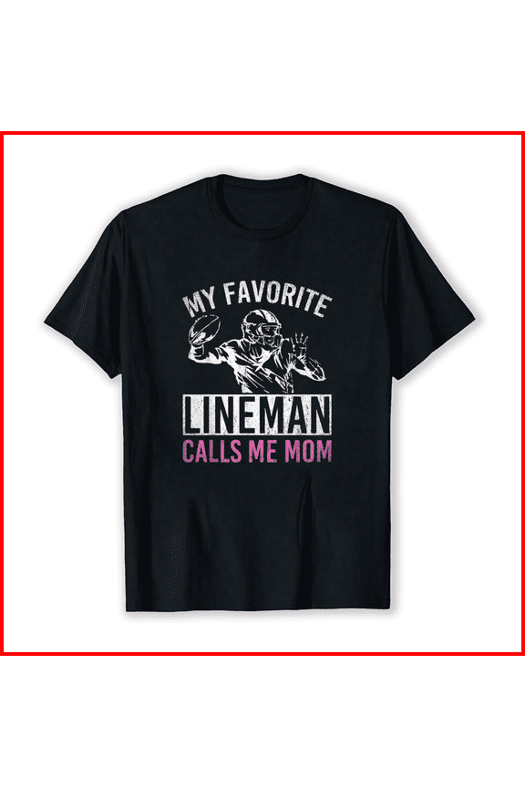 Sports Football Player Funny Lineman Gift Aesthetic Unisex T-Shirt, up to Size 5XL