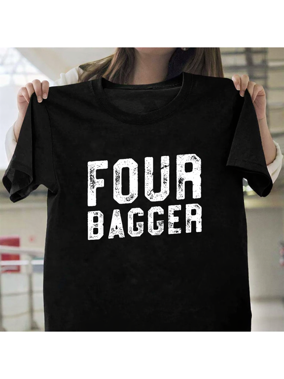 Sports Four Bagger Funny Cornhole Team July Fourth Unisex T-Shirt, up to size 3XL.