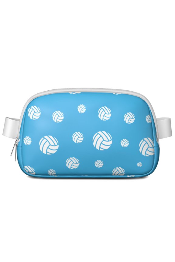 Sports Game Fanny Pack – Basketball, Soccer & Football Print Waist Bag – Waterproof Adjustable Belt Bag for Teen Athletes