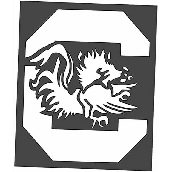 Sports Gamecocks Reusable  Cut Stencil Clear Plastic Sheet Template Cutout Sign DIY Supplies for Airbrush Painting Drawing 1-5x6 inch