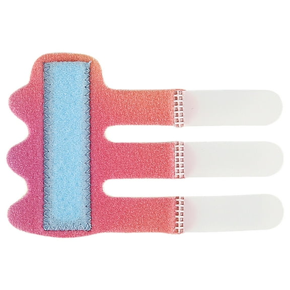 Sports Gear Adjustable Finger Splint with Three Straps for Trigger Finger Broken Finger Support for Index Middle and Ring Fingers Gradient Design Finger Splints for Daily Use