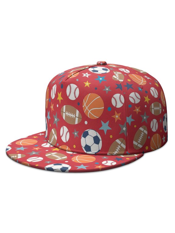 Sports Gift Hat – Baseball Football Soccer Adjustable Snapback for Boys Kids, Trendy Player Training Cap
