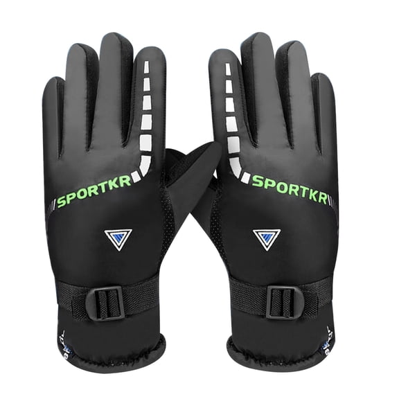Sports Gloves Men'S Winter Warm Plus Velvet Thick Outdoor Cold Proof Winter Skiing Motorcycle Gloves Pet Disposable Gloves Rubber Mechanic Gloves Disposable Skin Tight Gloves Latex Gloves Size Large