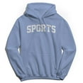 thumbnail image 1 of Sports Graphic Light Blue Men's Cotton Pullover Hoodie, 1 of 1