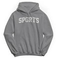 thumbnail image 1 of Sports Graphic Sport Grey Men's Cotton Pullover Hoodie, 1 of 1