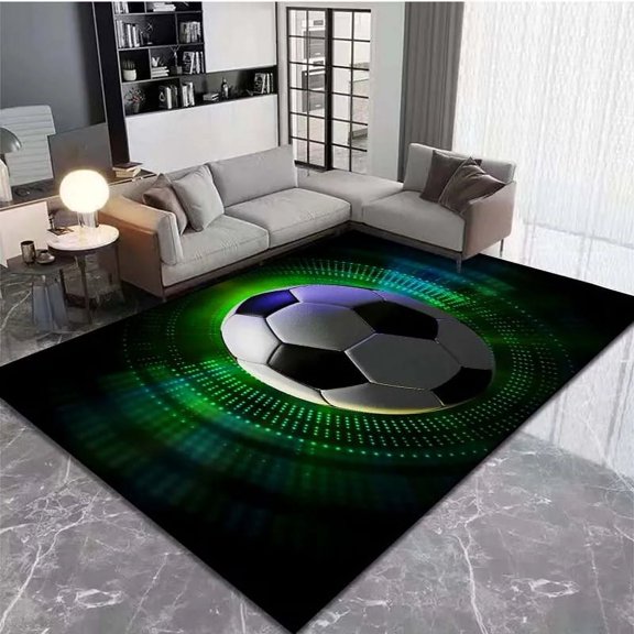 Sports Grass Football Field Carpet for Living Room Home r Children's Play Anti-slip Large Area Rugs Bedroom Bedside Foot Pad
