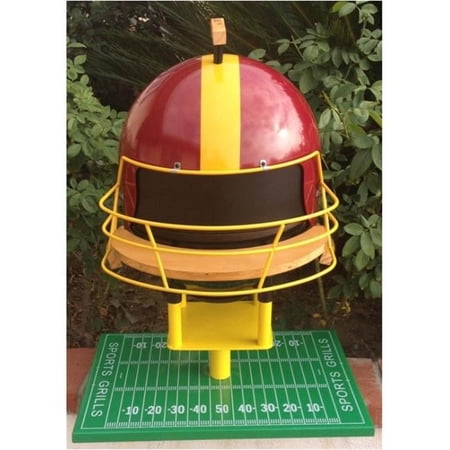 Sports Grills Touch Down 3000 Portable Charcoal BBQ- Maroon & Yellow