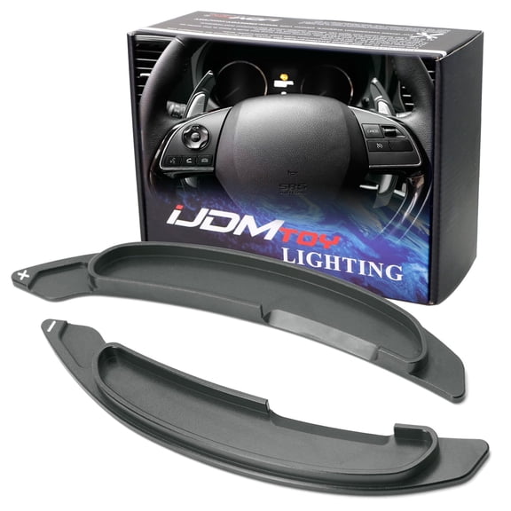 Sports Gun Metal Grey CNC Billet Aluminum Large Paddle Extensions For Mitsubishi 2008-2016 Lancer Evolution Evo X 10 Outlander, etc